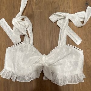 Summer crop top white shein XS